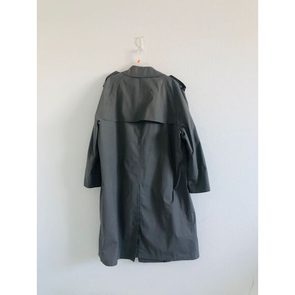 London Fog Maincoats máde The USA 46 reg gray men’s trench coat - Picture 2 of 12